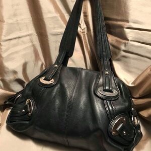 Elegant Black Leather Women's Bag